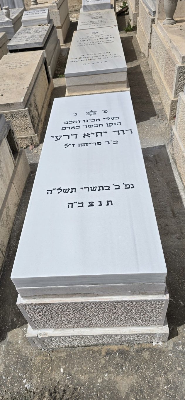 שיקום מצבה בירושלים (א) אחרי חזית